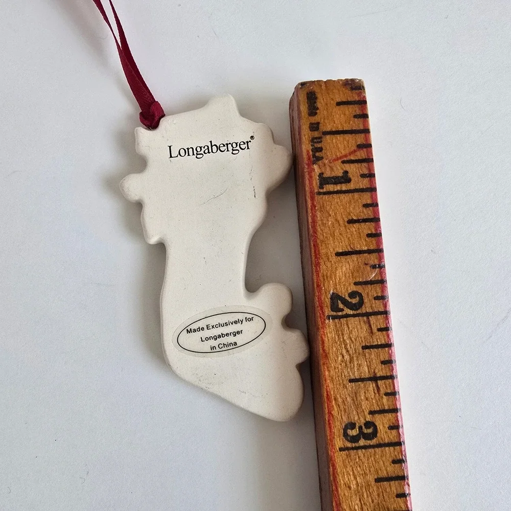 Longaberger Christmas Stocking Basket Tie On
